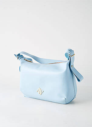 Sac multipoches forme rectangulaire bleu ANNA VIRGILI femme