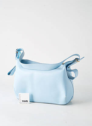 Sac multipoches forme rectangulaire bleu ANNA VIRGILI femme