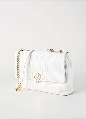 Sac multipoches forme rectangulaire blanc ANNA VIRGILI femme