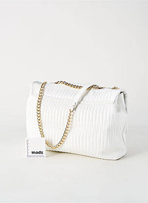 Sac multipoches forme rectangulaire blanc ANNA VIRGILI femme