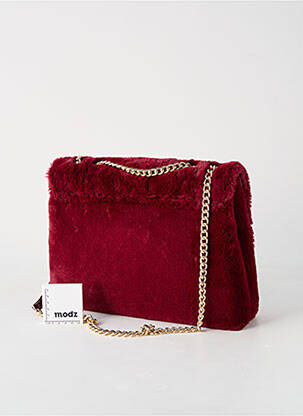 Sac multipoches forme rectangulaire rouge ANNA VIRGILI femme