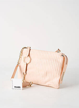 Sac multipoches forme rectangulaire rose ANNA VIRGILI femme