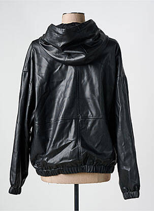 Veste simili cuir poches noir YEST femme