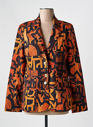 Blazer coupe cintrée orange ONE O ONE femme