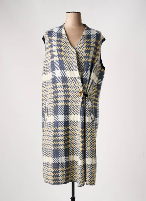 Gilet manches courtes bleu YEST pour femme