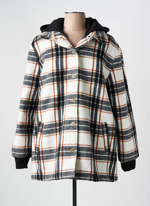 Manteau court gris YEST pour femme