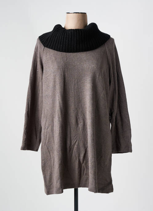 Pull tunique gris SEMIOLOGY femme