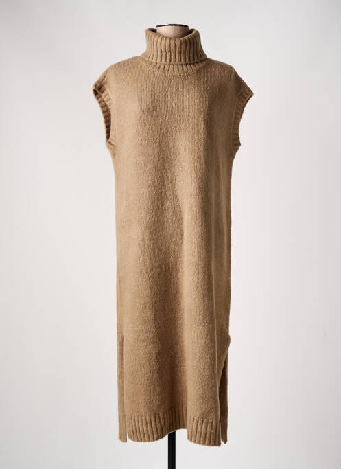 Robe pull marron YEST pour femme
