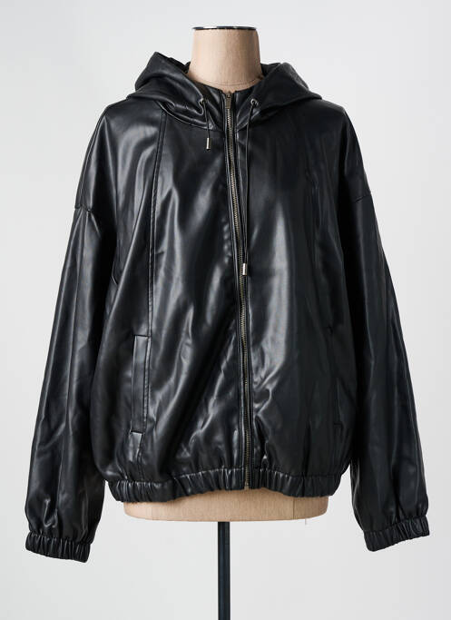 Veste simili cuir noir YEST femme