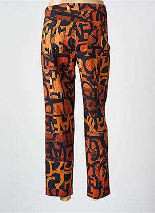 Pantalon slim tissage popeline taille normale orange ONE O ONE femme