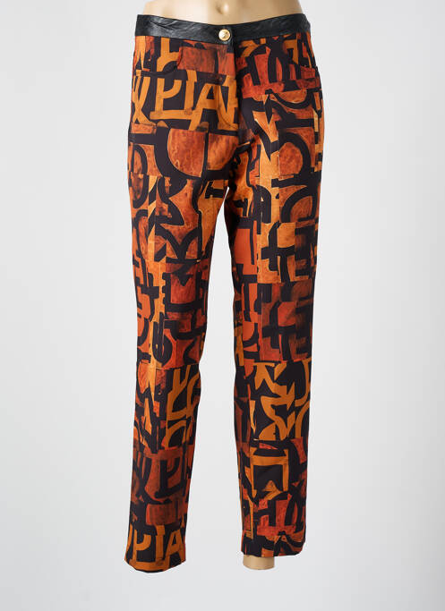 Pantalon slim orange ONE O ONE pour femme