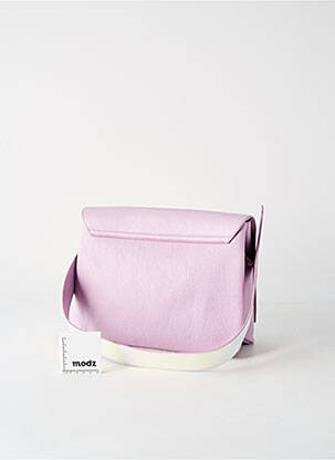 Sac multipoches forme rectangulaire violet ANNA VIRGILI femme