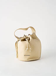 Sac multipoches forme bourse beige ANNA VIRGILI femme
