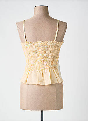 Top imprimé fantaisie fines bretelles beige VILA femme