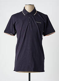 Polo coupe cintrée manches courtes noir TEDDY SMITH homme