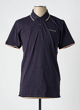 Polo coupe cintrée manches courtes noir TEDDY SMITH homme