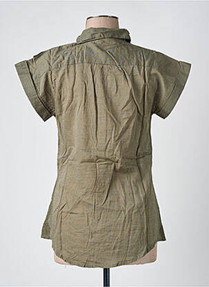 Blouse légère et transparente manches courtes vert VILA femme