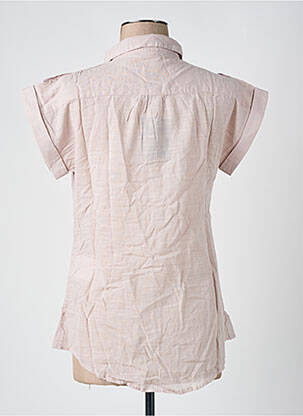 Blouse légère et transparente manches courtes rose VILA femme