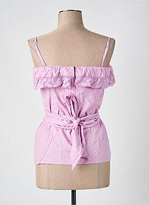 Top manches bretelles ajustables fines bretelles violet VILA femme