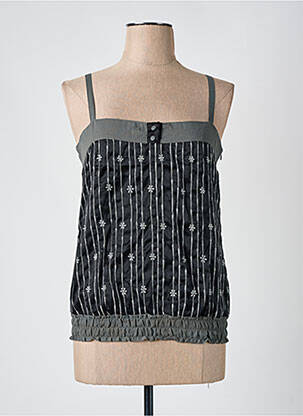 Top manches bretelles ajustables fines bretelles gris VILA femme