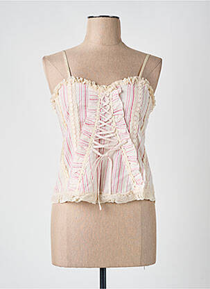Top manches bretelles ajustables fines bretelles rose VILA femme