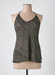 Top coupe cintrée fines bretelles noir VILA femme