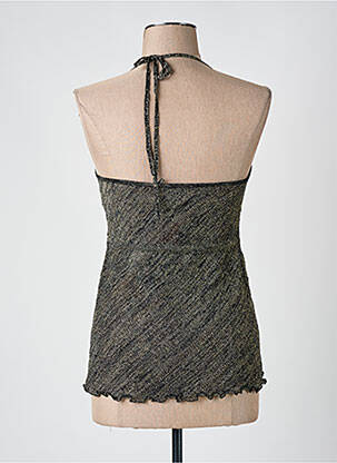 Top coupe cintrée fines bretelles noir VILA femme