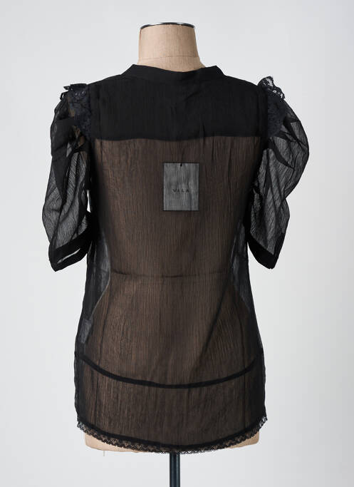 Chemisier manches courtes manches courtes noir VILA femme