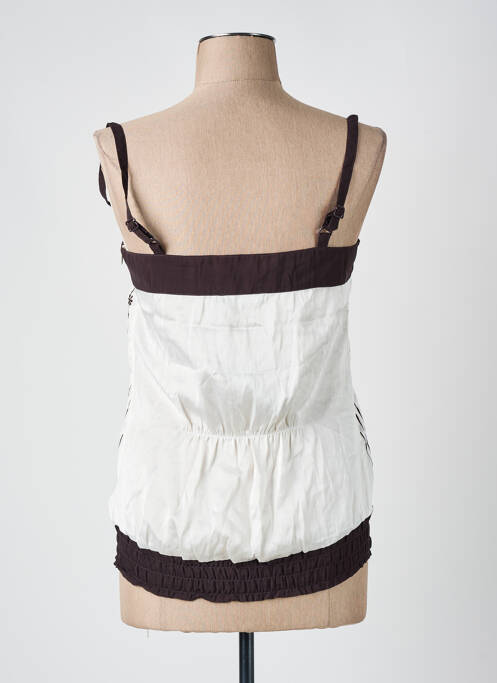 Top manches bretelles ajustables fines bretelles blanc VILA femme