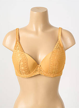 Soutien-gorge légère et transparente haut soutien-gorge moulé jaune SASSA femme