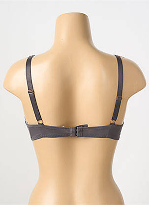 Soutien-gorge effet matière satinée haut soutien-gorge moulé gris SASSA femme