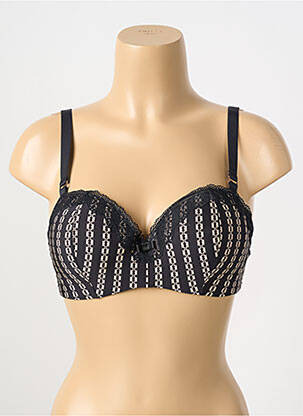 Soutien-gorge broderie haut soutien-gorge moulé noir ESCORT femme