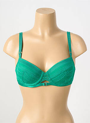 Soutien-gorge broderie haut soutien-gorge moulé vert ESCORT femme