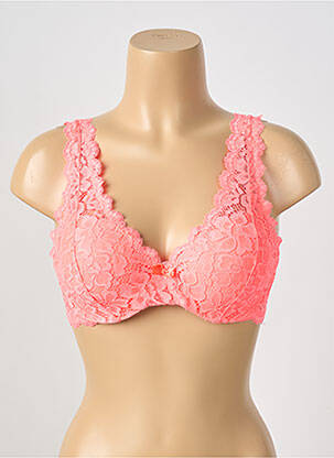 Soutien-gorge légère et transparente haut soutien-gorge moulé orange ESCORT femme