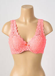Soutien-gorge légère et transparente haut soutien-gorge moulé orange ESCORT femme
