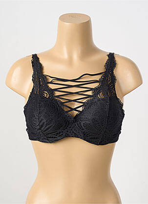 Soutien-gorge légère et transparente haut soutien-gorge moulé noir ESCORT femme