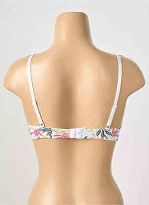 Soutien-gorge effet matière satinée haut soutien-gorge moulé blanc STEFFY femme