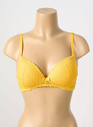 Soutien-gorge bretelle multi position haut soutien-gorge moulé jaune ESCORT femme