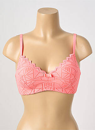 Soutien-gorge effet matière satinée haut soutien-gorge moulé rose ESCORT femme