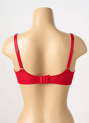 Soutien-gorge légère et transparente haut soutien-gorge emboitant rouge STEFFY femme
