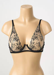 Soutien-gorge légère et transparente haut soutien-gorge emboitant noir STEFFY femme