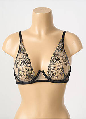 Soutien-gorge légère et transparente haut soutien-gorge emboitant noir STEFFY femme