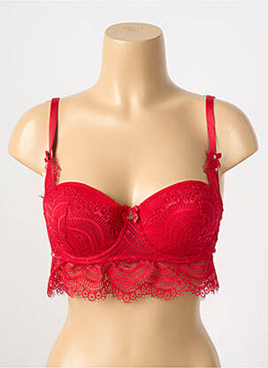 Top/caraco stretch rouge ESCORT femme