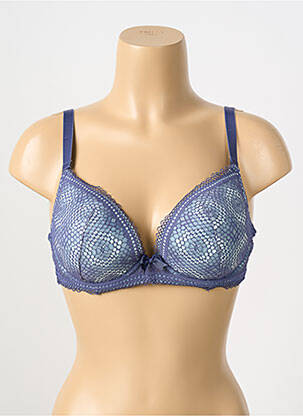 Soutien-gorge légère et transparente haut soutien-gorge moulé bleu VALEGE femme