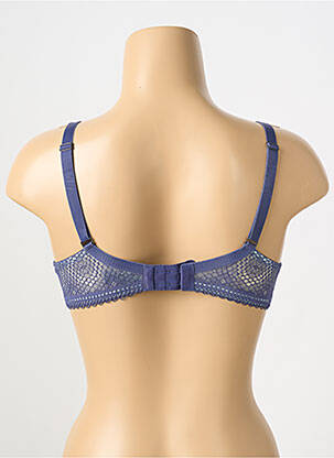 Soutien-gorge légère et transparente haut soutien-gorge moulé bleu VALEGE femme