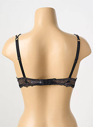 Soutien-gorge effet matière satinée haut soutien-gorge push-up noir VALEGE femme