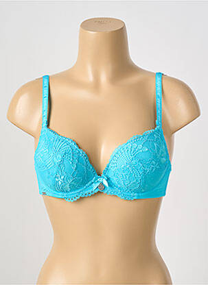 Soutien-gorge légère et transparente haut soutien-gorge moulé bleu VALEGE femme
