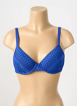 Soutien-gorge légère et transparente haut soutien-gorge moulé bleu VALEGE femme
