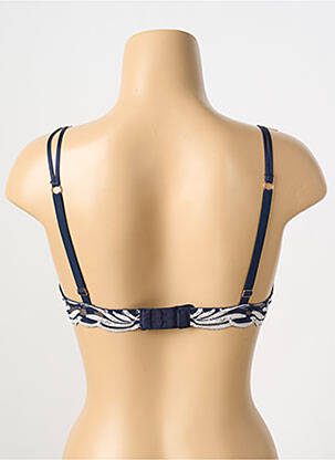 Soutien-gorge effet matière satinée haut soutien-gorge moulé bleu VALEGE femme