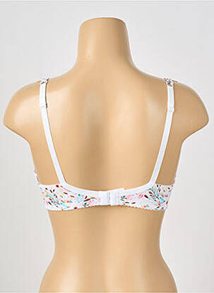 Soutien-gorge effet matière satinée haut soutien-gorge moulé blanc PIEGE femme